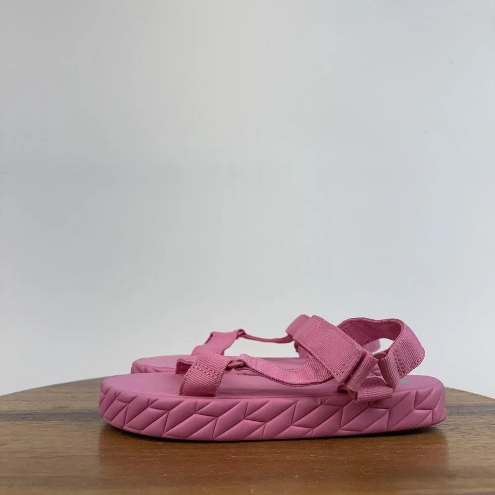 New Big Kids Dolce Vita Zaidey‎ Strappy Platform Pink Sandals Size 4 Y